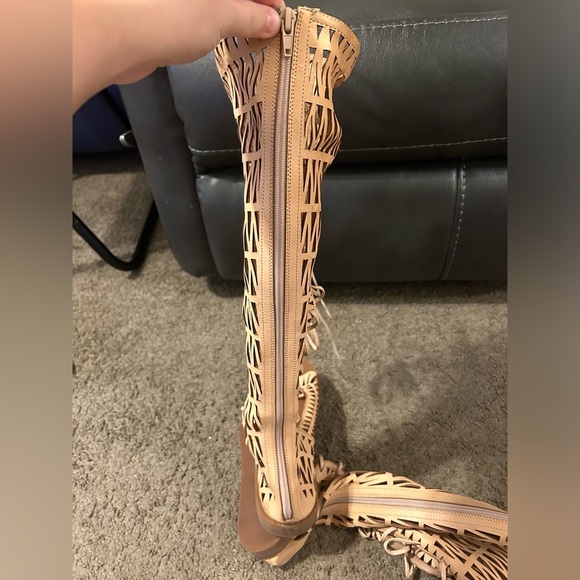 Jeffrey Campbell Tan Gladiator Sandals - Picture 3 of 6